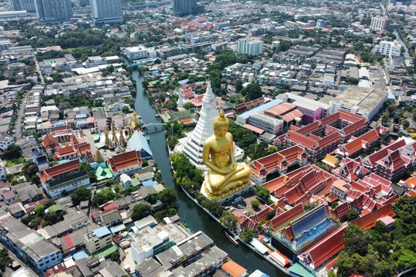 Passeio de barco pelos canais de Bangkok + Big Buda