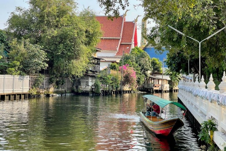 Passeio de barco pelos canais de Bangkok