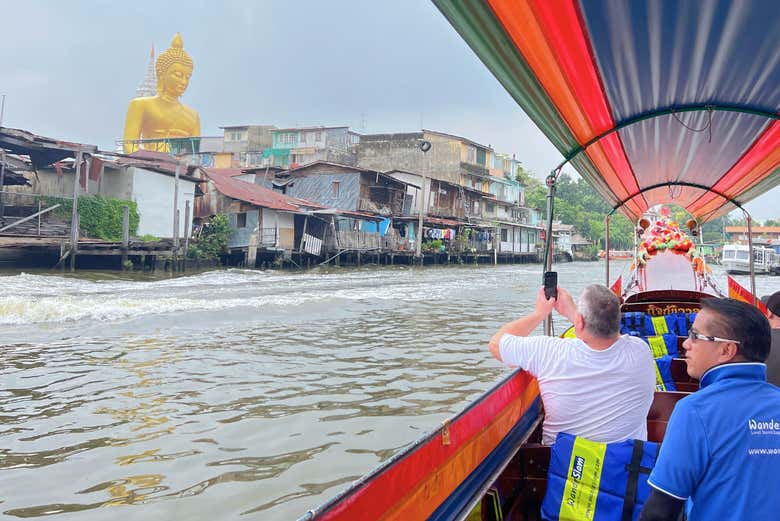 Aproveitando o passeio de barco